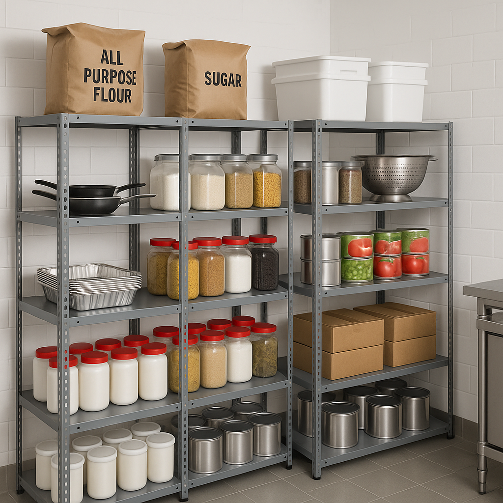 Food Service Slotted Angle Racks